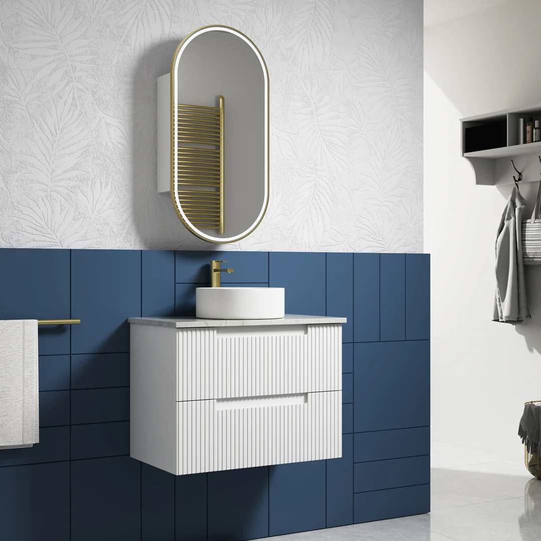Aulic Neva 750 Cabinet With Pure Stone Top With Undermount Basin - Image 2