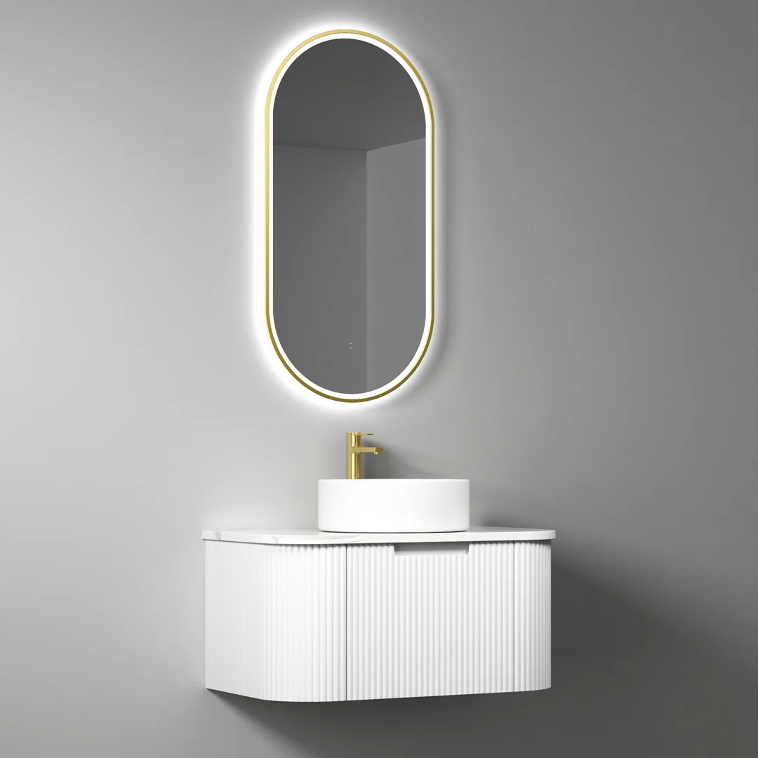 Aulic Petra Mark Ii Wall Hung 750 Cabinet With Cato Flat Stone Top - Image 2
