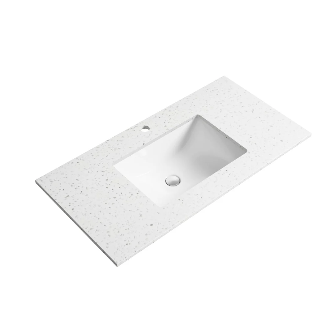 Aulic Snow Stone Top Only With Undermount Basin 750X460Mm When Bought Alone - Image 2