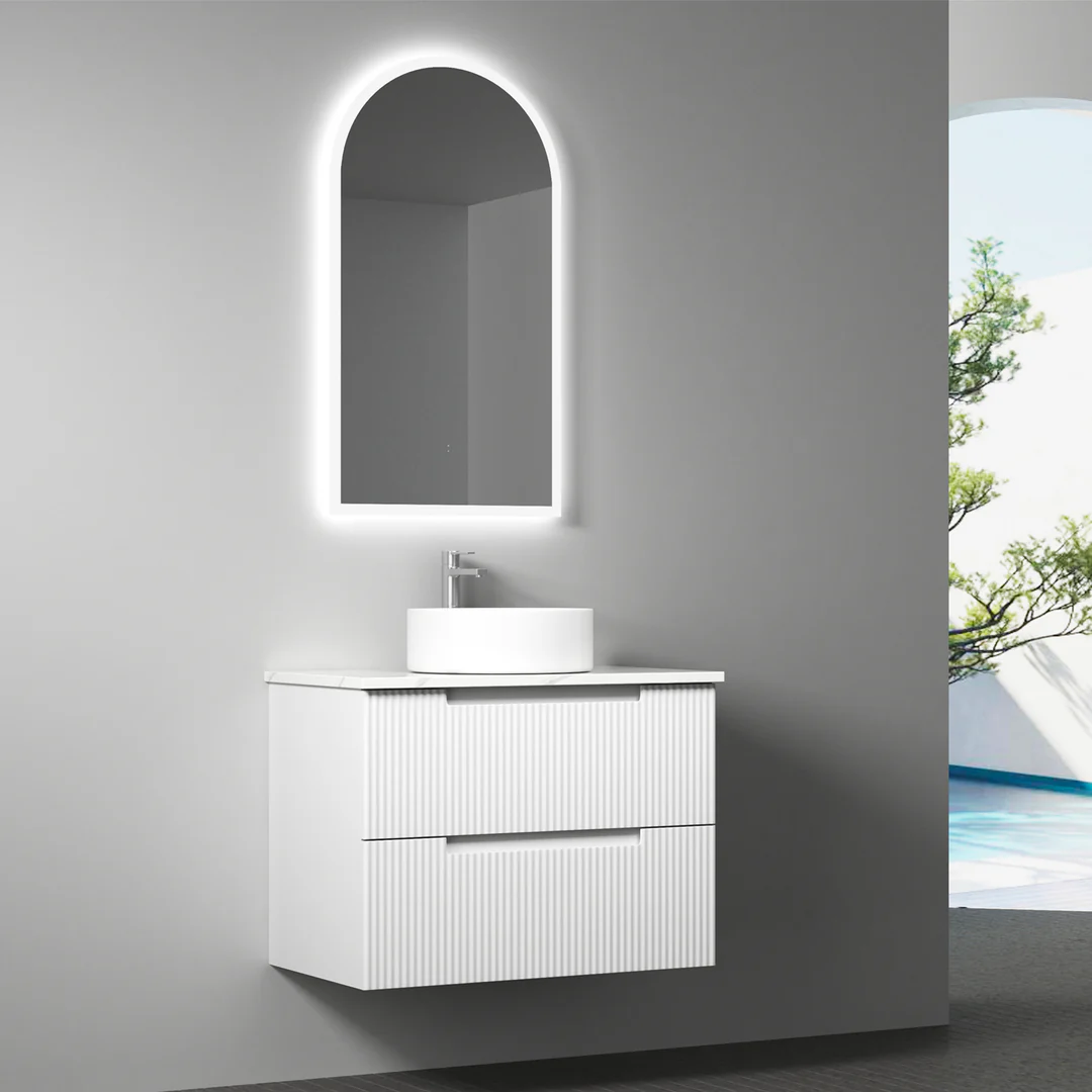 Aulic Verona Mark Ii Wall Hung 750 Cabinet With Crystal Ceramic Top - Image 2