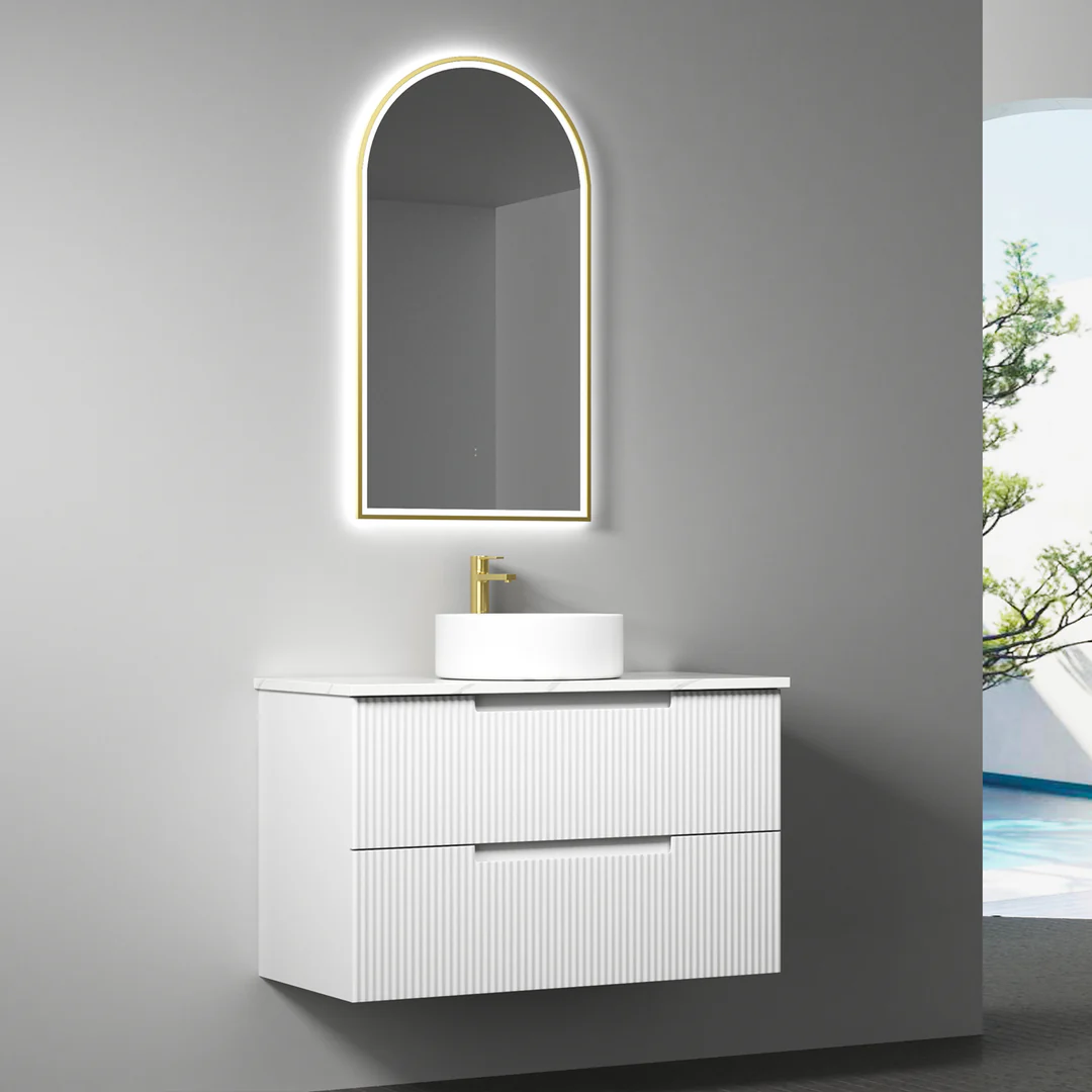 Aulic Verona Mark Ii Wall Hung 900 Cabinet With Crystal Ceramic Top - Image 2