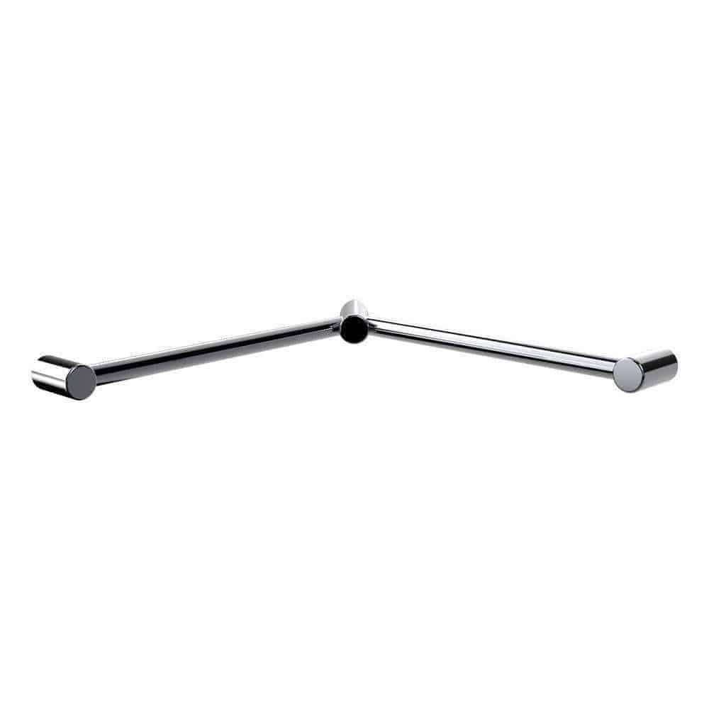 Availcare Calibre Mod Wrap Around Corner Rail 600X600 Chrome - Image 3