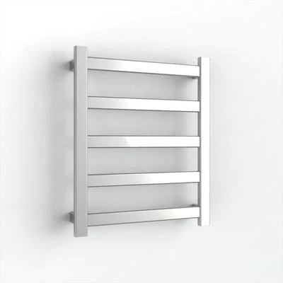 Avenir Hybrid Heated 5 Bar Towel Rail 72X60Cm Mirror Stainless - Image 3