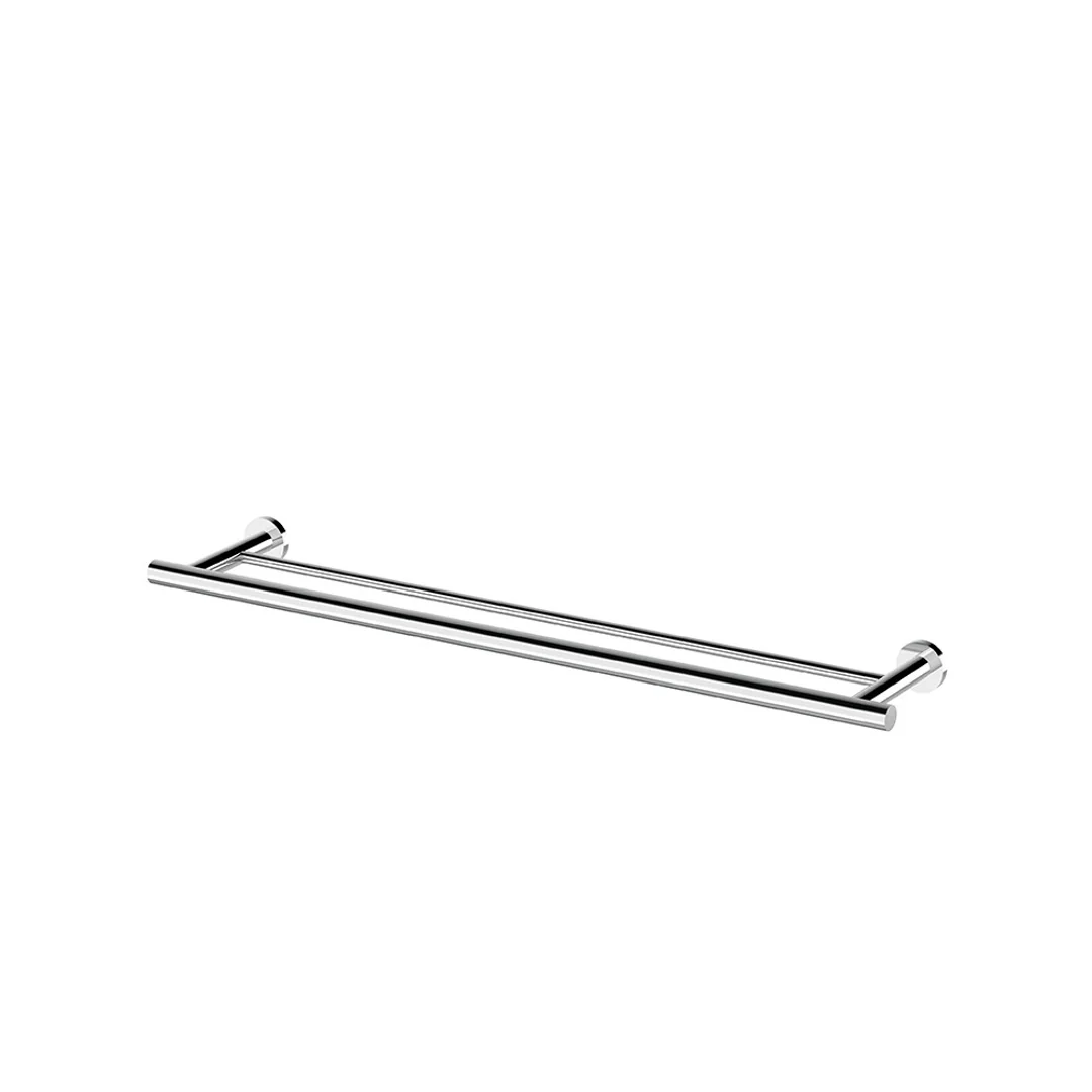 Streamline Axus Double Towel Rail 60cm - Matt Black - Image 2