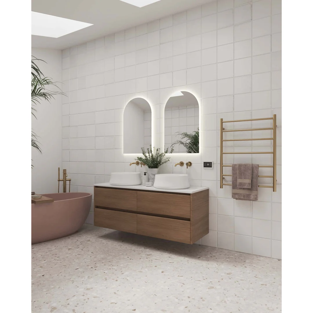 Backlit Arch Shape Mirror With Cool Light 500X800X45Mm 47Wat Includes Mirror Demister - Image 4