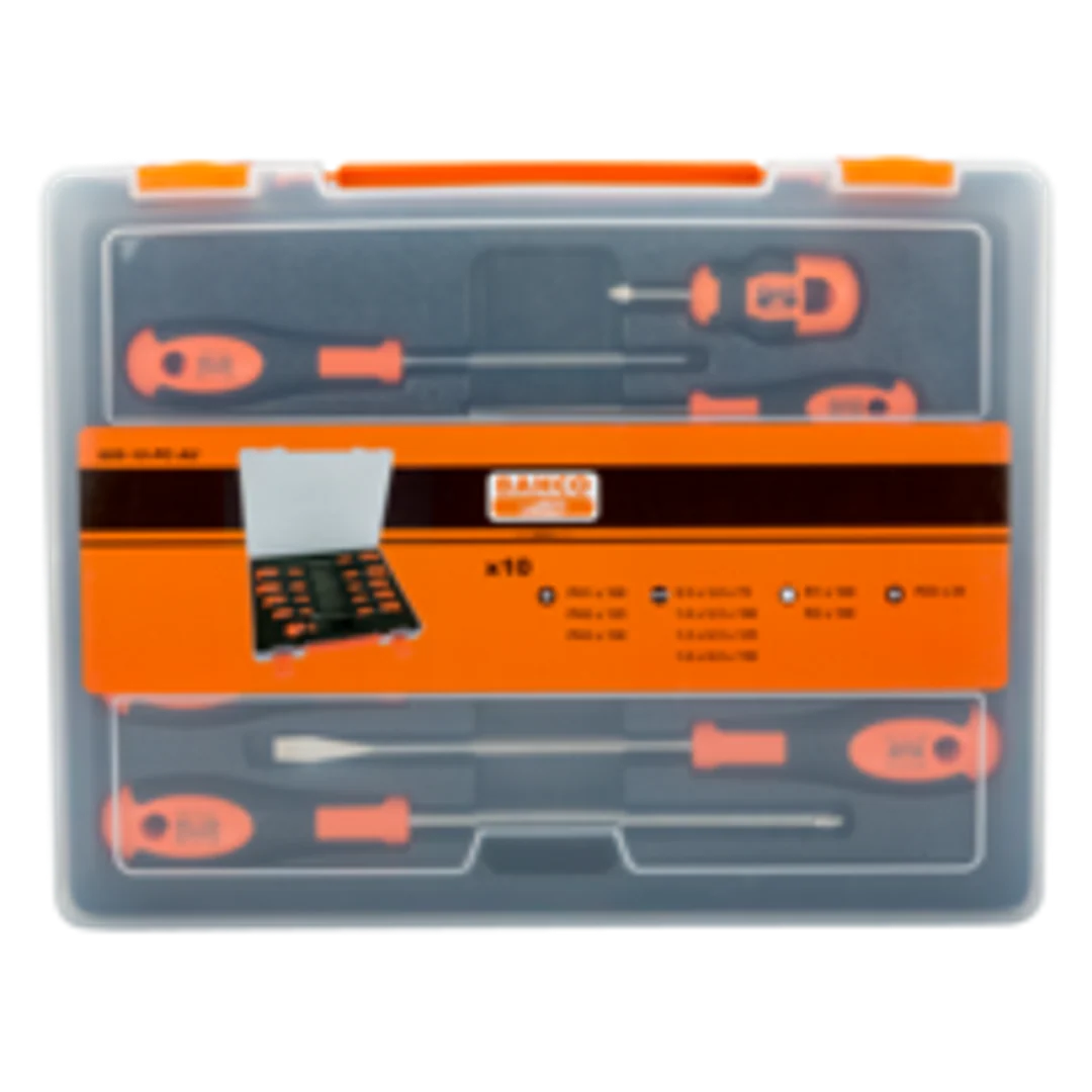 Bahco 10 Pcs Screwdriver Set In Plastic Case 605-10-Pc-Au - Image 4