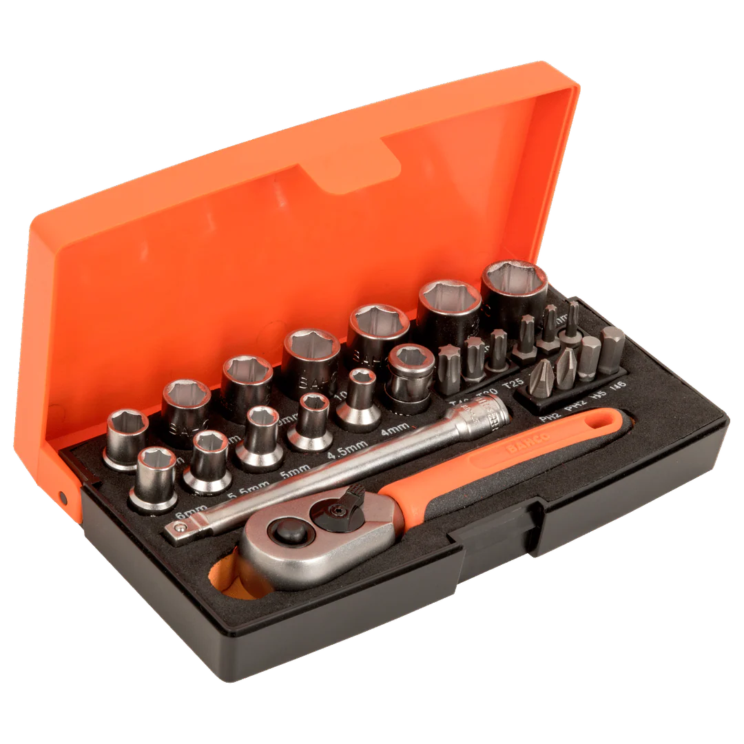 Bahco 25 Piece Mini Socket Set   Sbsl25