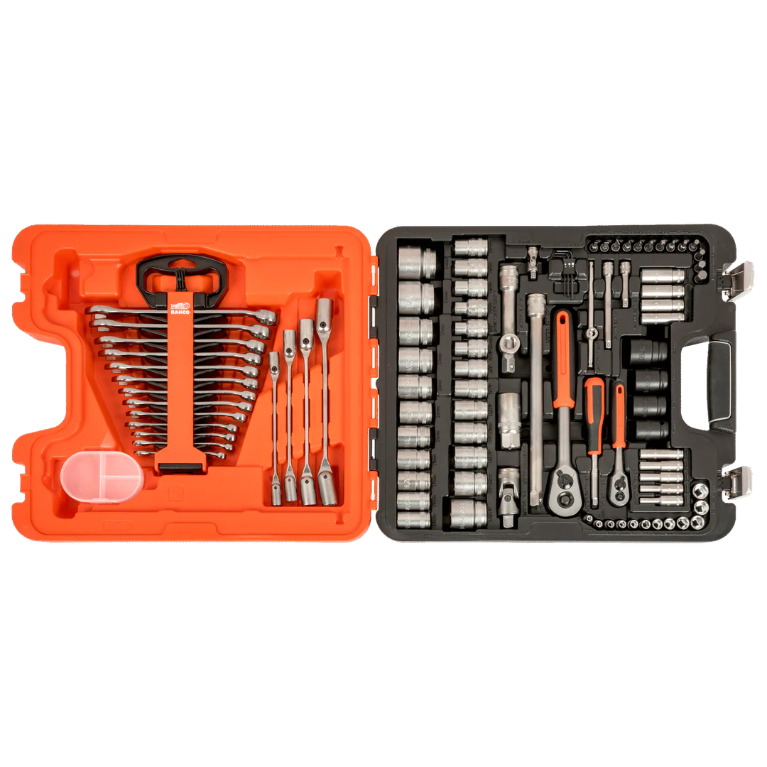 Bahco 94-Piece 1/4" & 1/2" Combination Socket & Spanner Set - Image 2