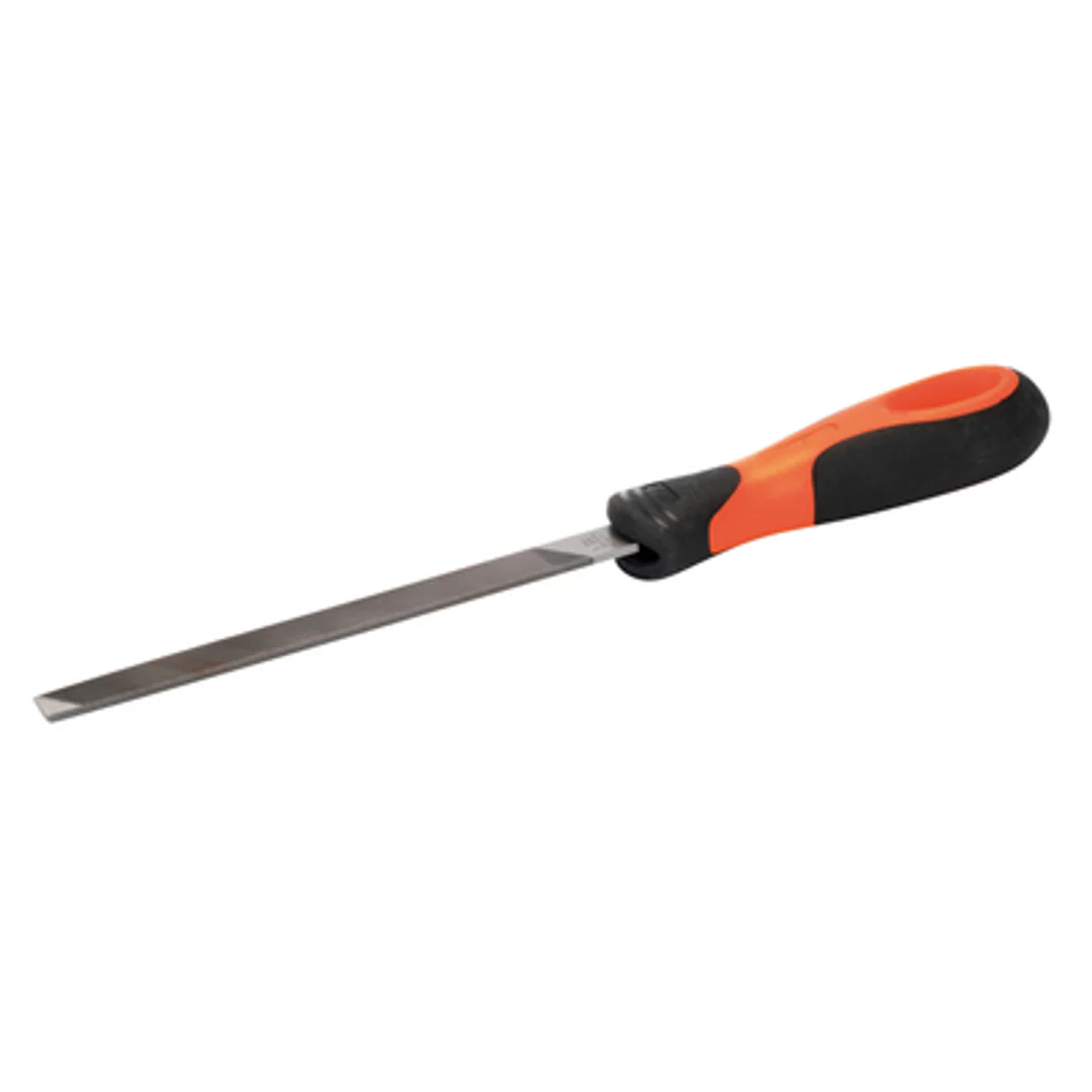 Bahco Mill Saw File (Tapered) 2Sqe Bastard Cut 10' 25Cm