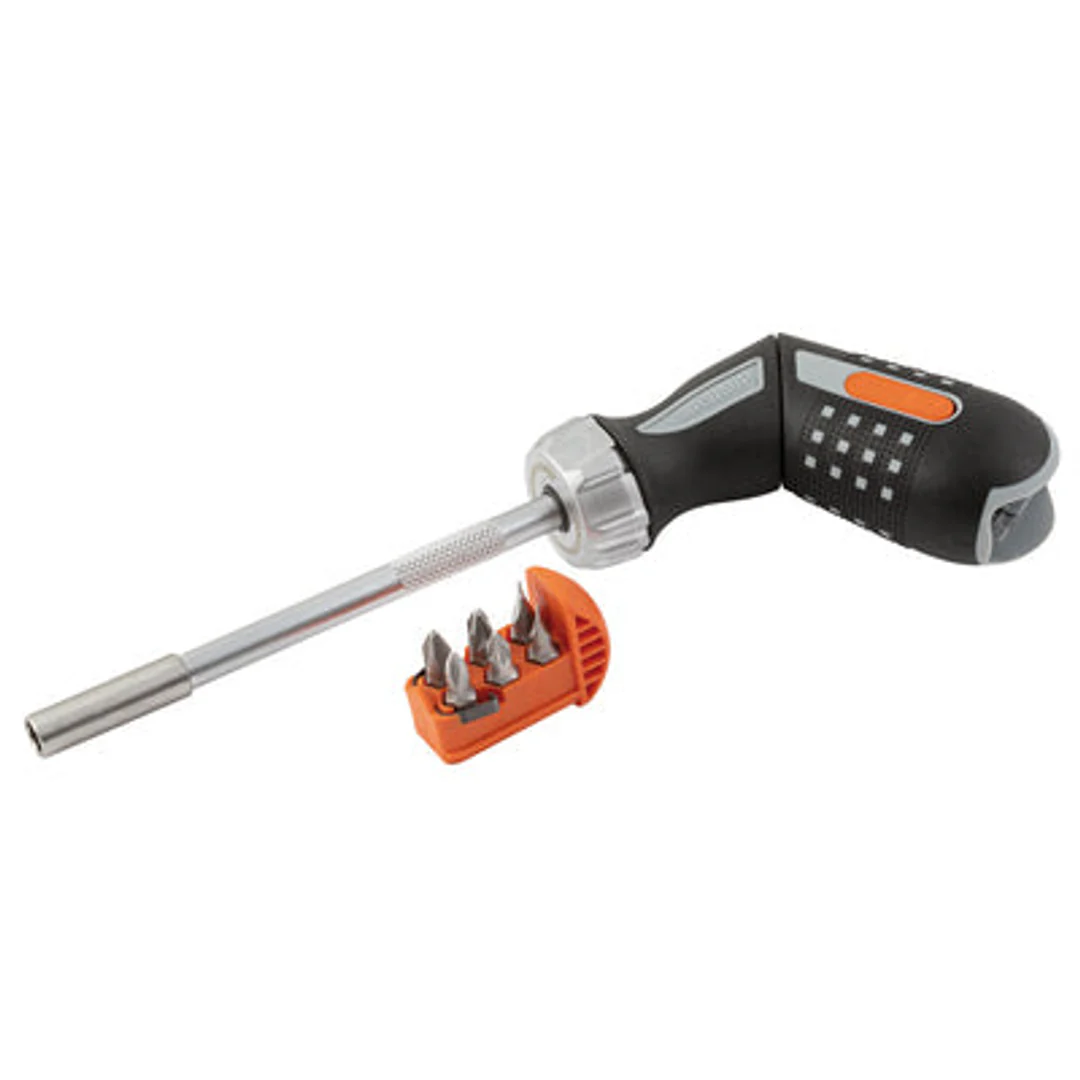 Ratcheting Bit Screwdriver with Pistol Handle