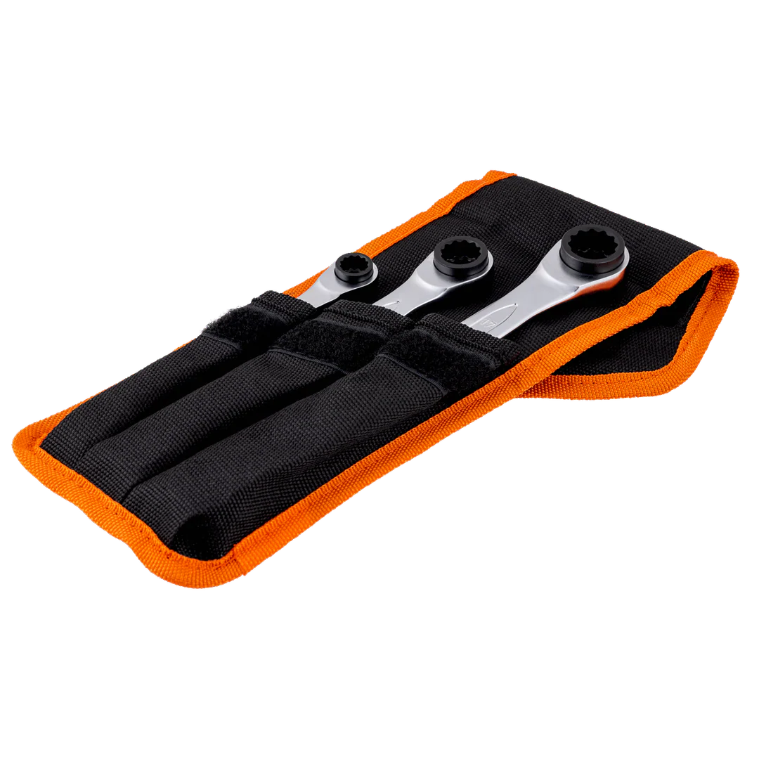 Bahco Reversible Ratchet Spanner Set – S4Rm/3T