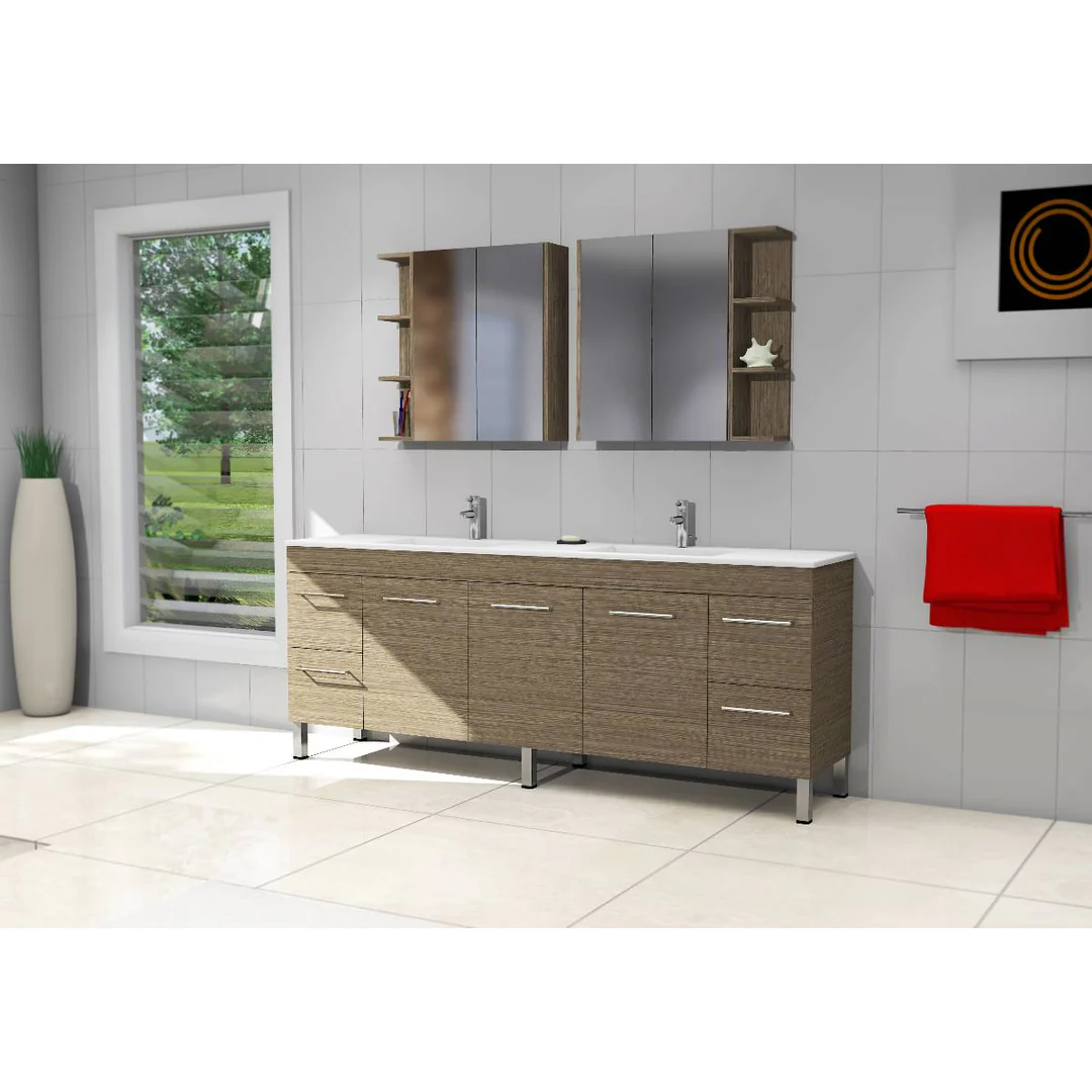 BARGO VANITY 1050MM REGAL ACRYLIC TOP ON LEGS(TIMBERLN P#:B105RL)