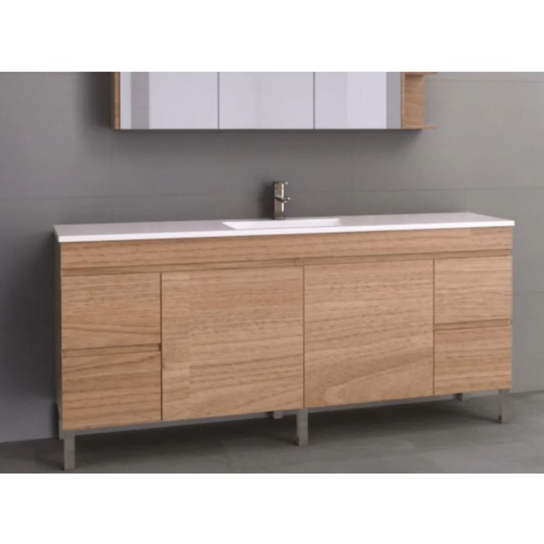 BARGO VANITY CABINET ONLY 1485MM  TO SUIT SINGLE BOWL   NO TOP  ON LEGS(TIMBERLN P#:B151XL)