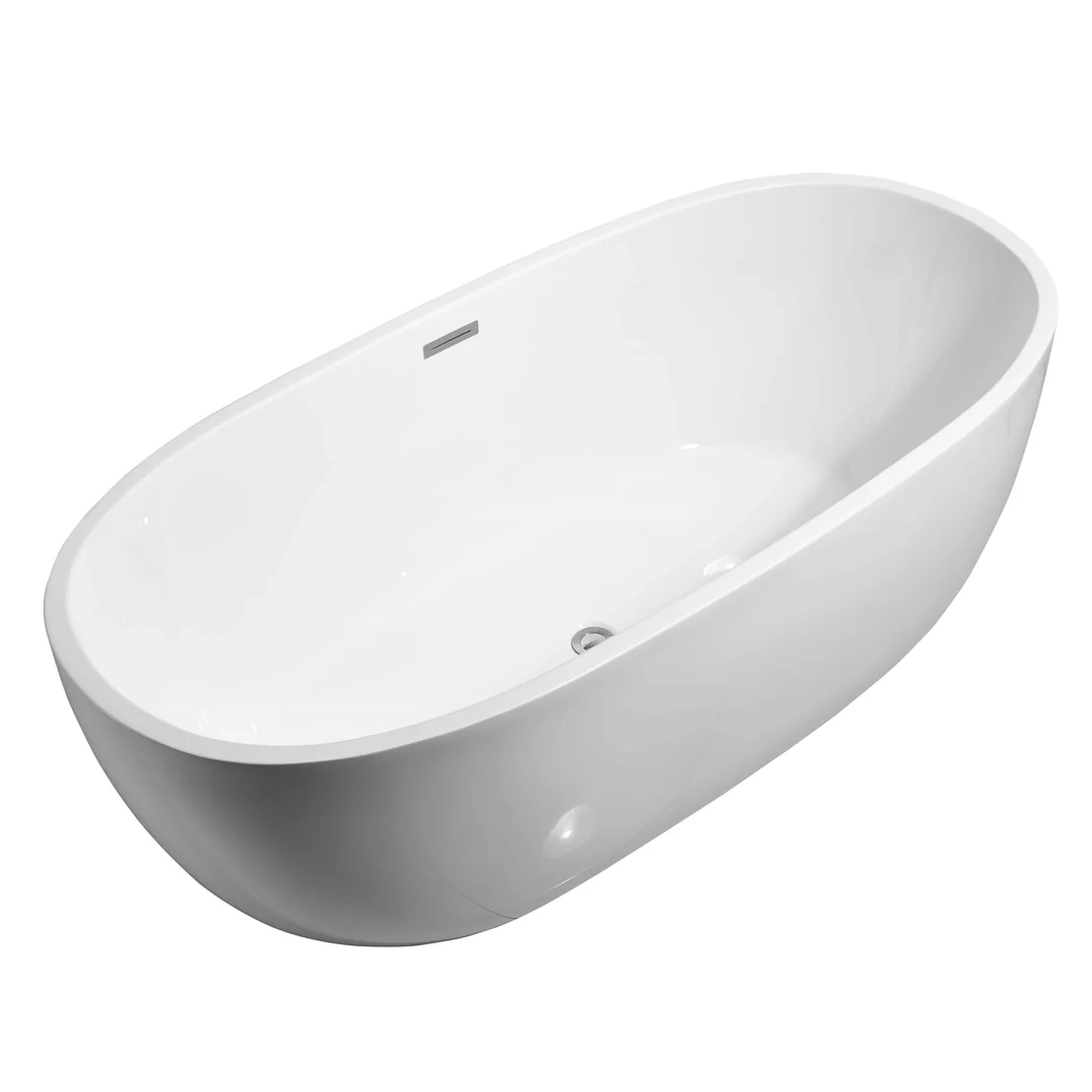 Belbagno Ally Freestanding Bath Gloss White 1500mm - Image 2