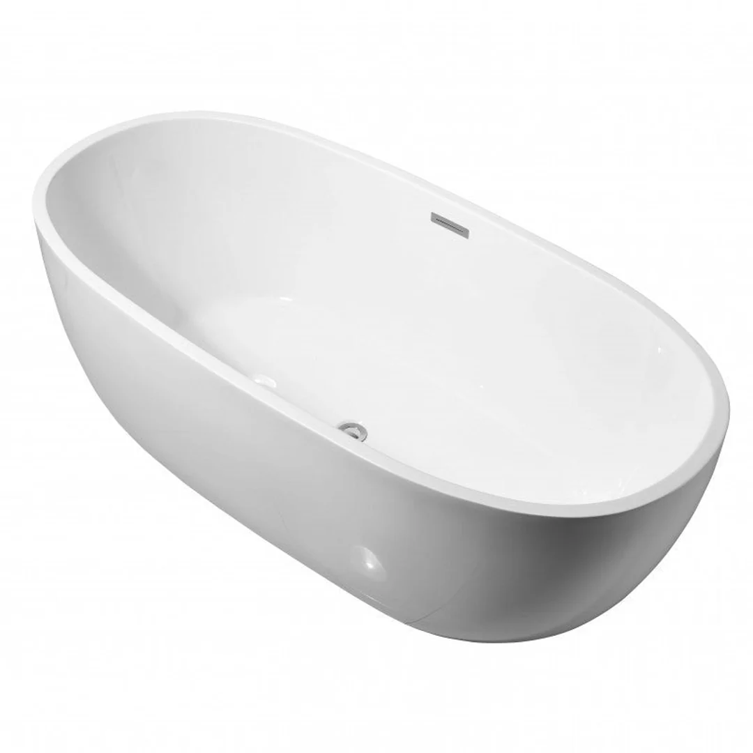 Belbagno Ally Freestanding Bath Gloss White 1700mm - Image 2