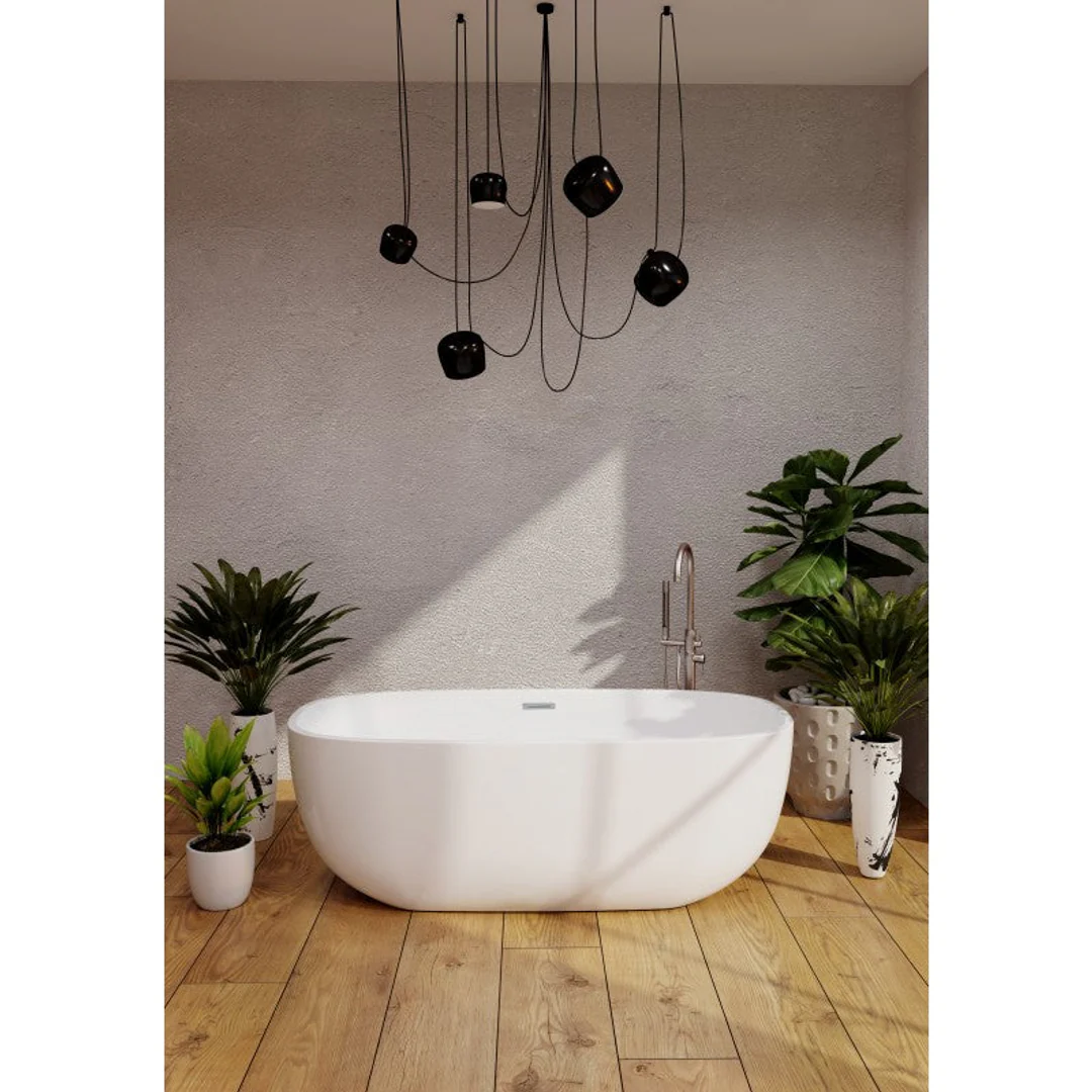 Belbagno Ally Freestanding Bath Gloss White 1700mm - Image 4