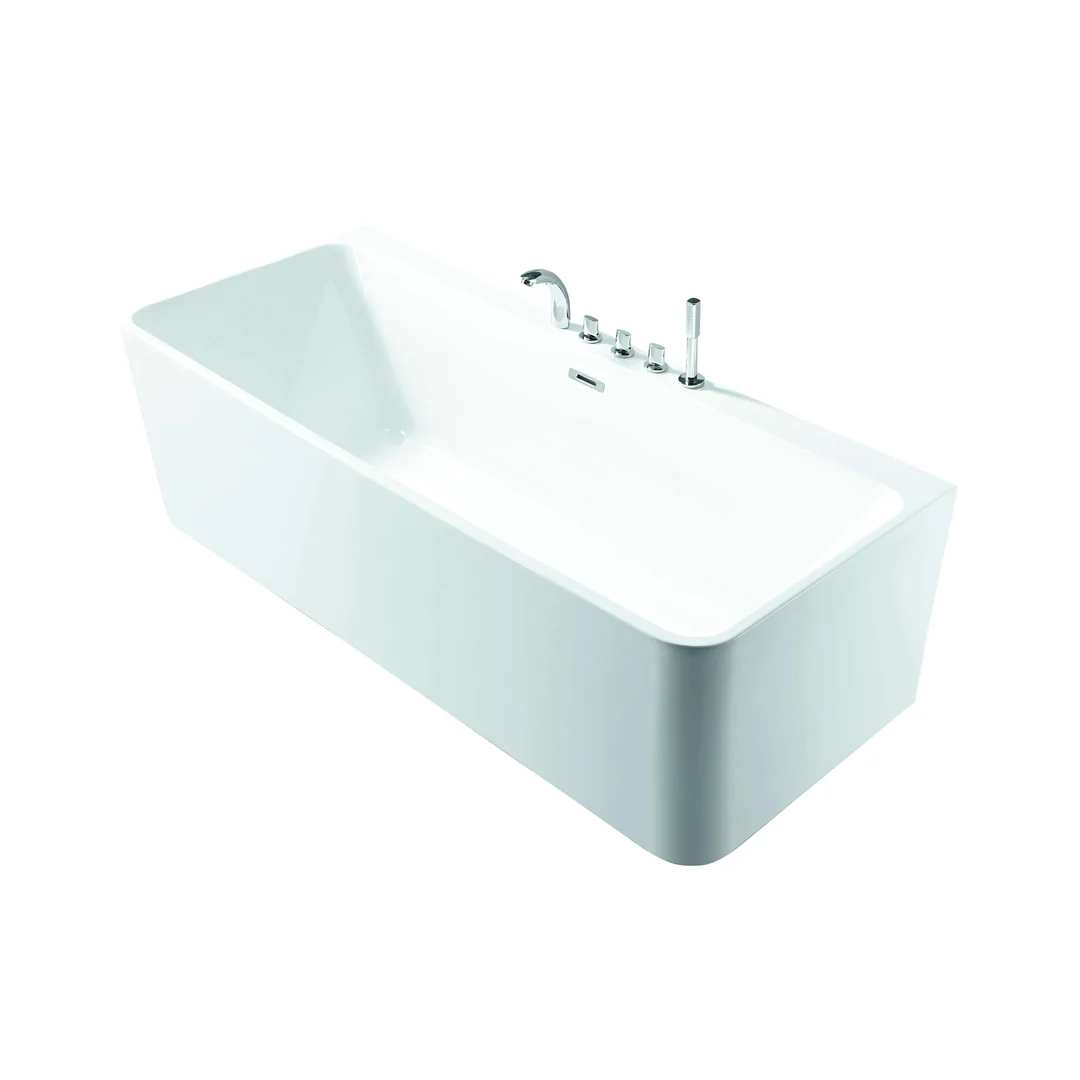 Belbagno Alto Freestanding Bath Gloss White 1700mm