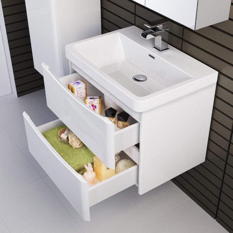 Belbagno Ancona 600mm Wall Hung Vanity Gloss White 600 X 420 X 450 - Image 16