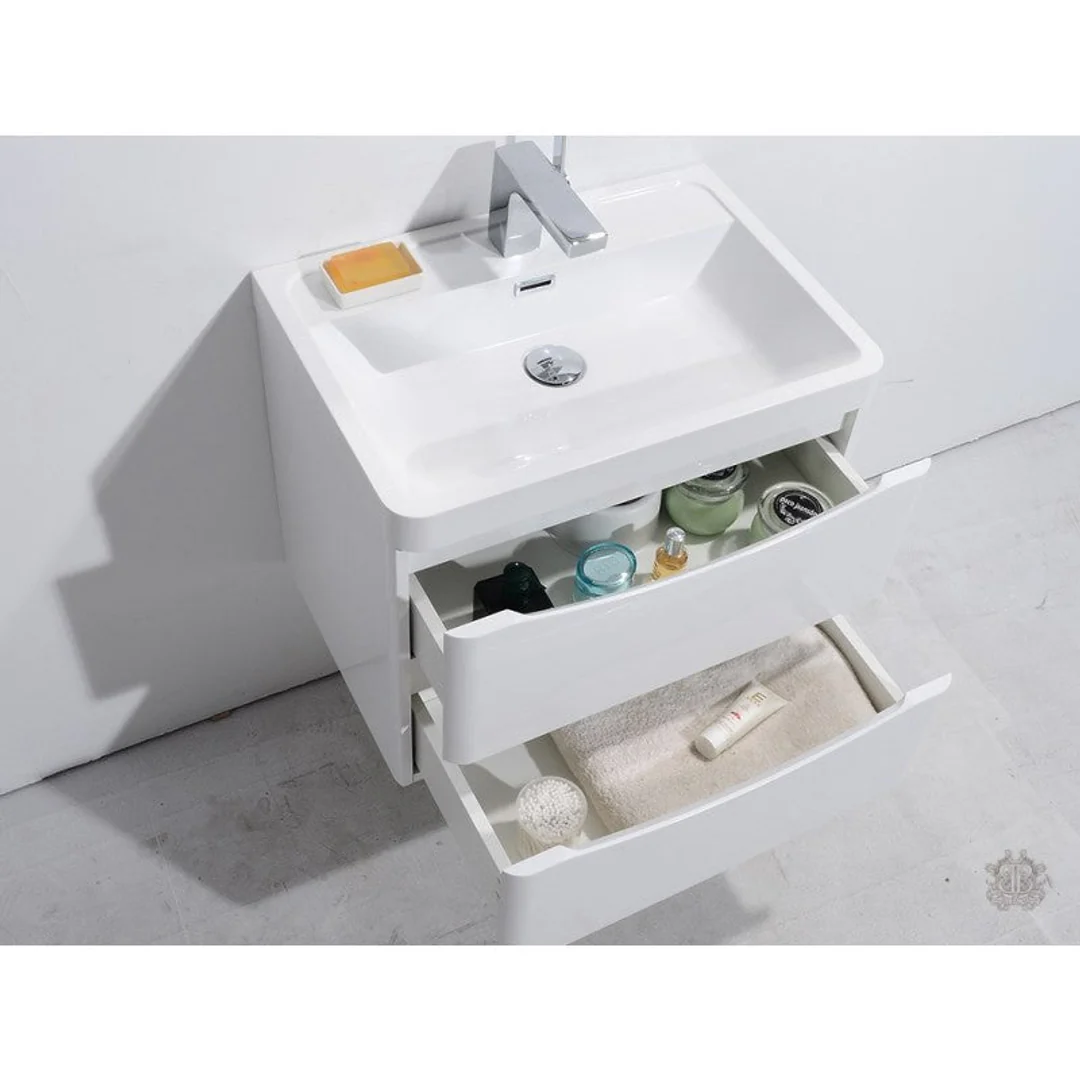 Belbagno Ancona 600mm Wall Hung Vanity Gloss White 600 X 420 X 450 - Image 4