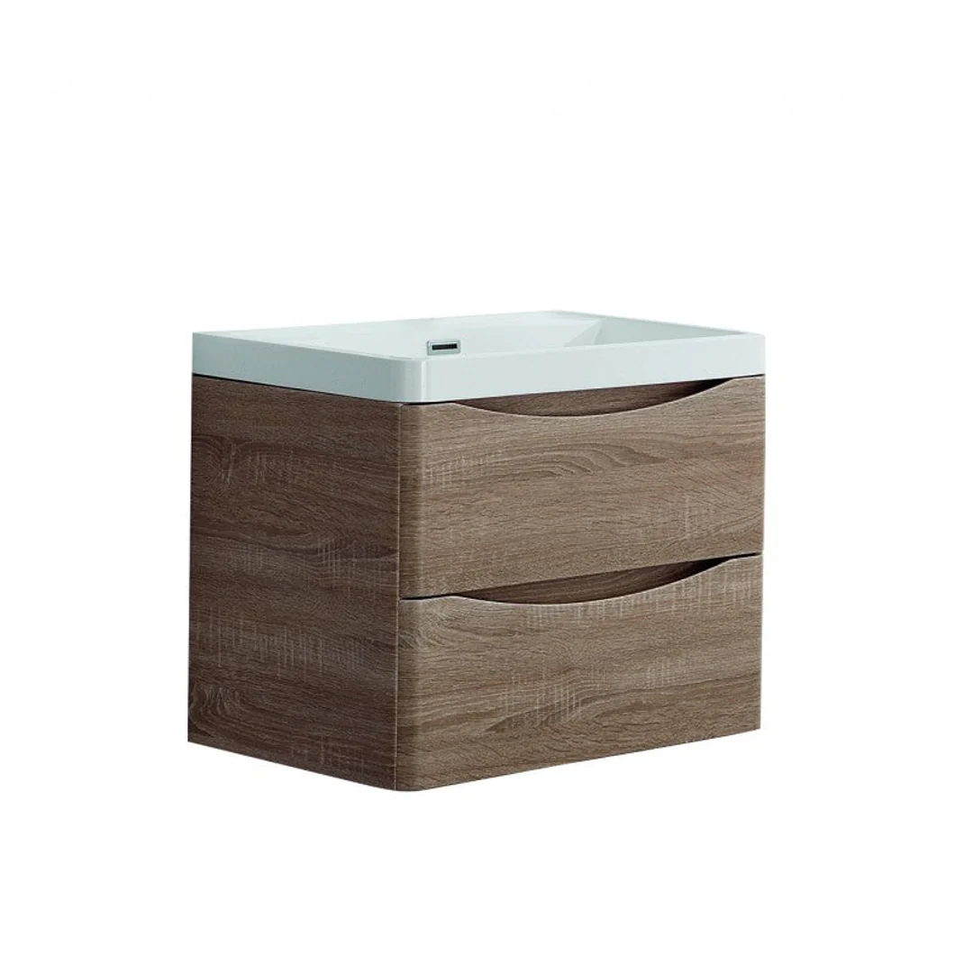 Belbagno Ancona 600mm Wall Hung Vanity White Oak 600 X 420 X 450 - Image 5
