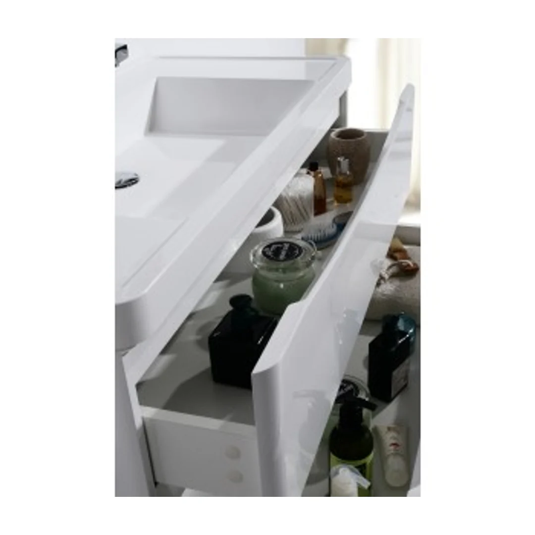 Belbagno Ancona Single 1200mm Wall Hung Vanity Gloss White 1200X4 - Image 4