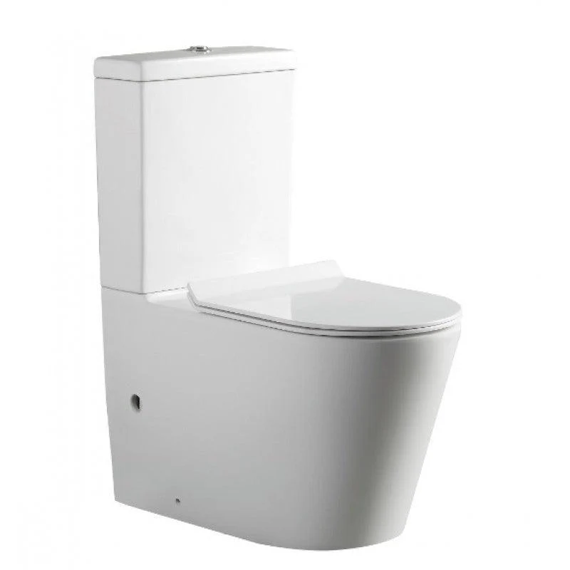 Belbagno Flay-R Rimless Nano Glaze Toilet Suite Bb007Cpr - Image 5
