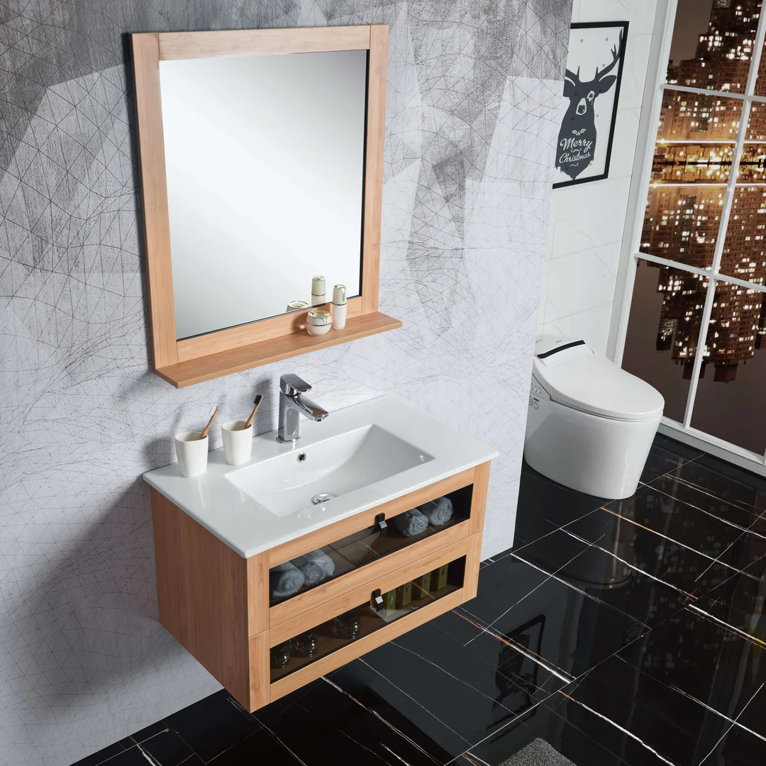 Belbagno Manhattan 800mm Wall Hung Vanity White Oak Man-800-W-Wo - Image 2