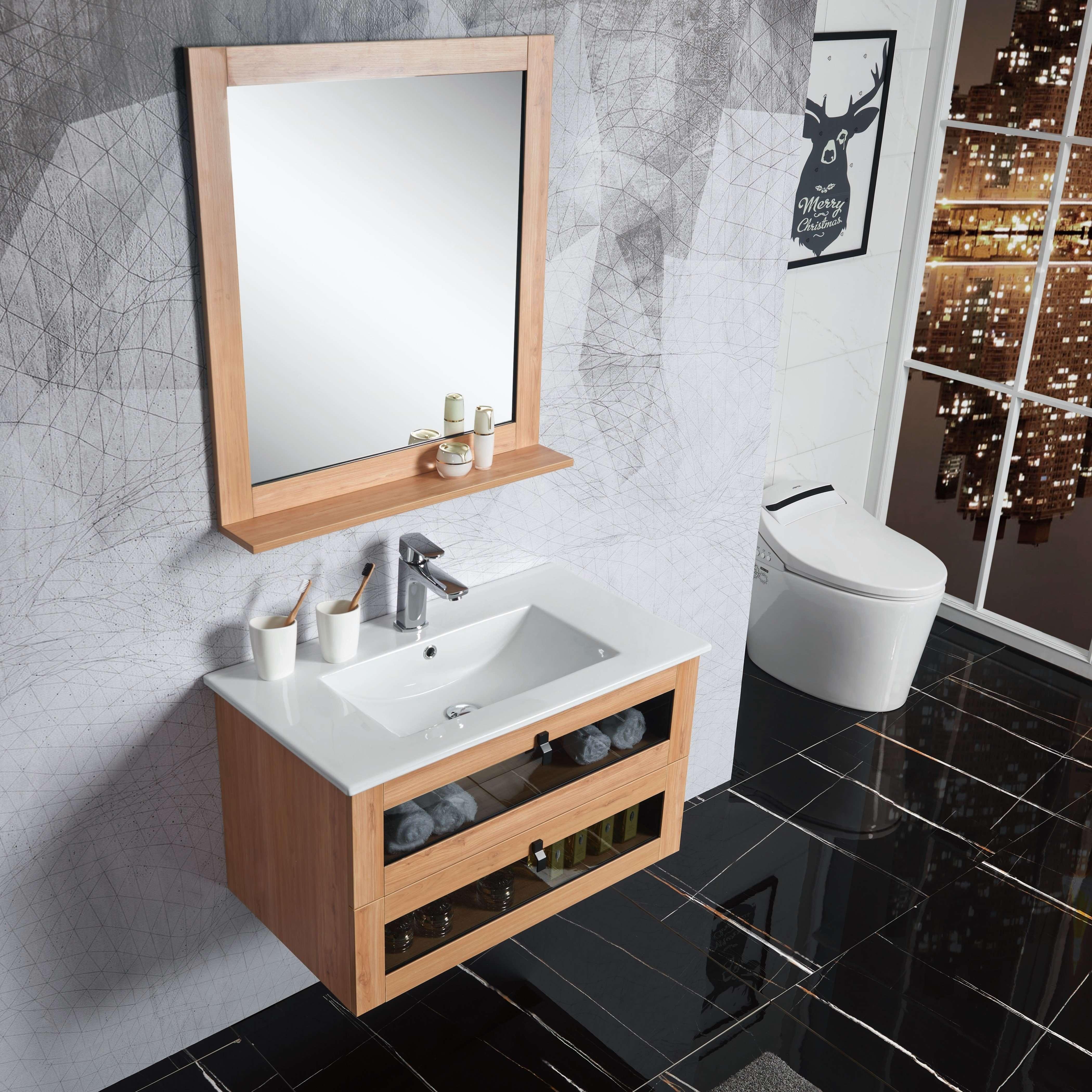 Belbagno Manhattan 800mm Wall Hung Vanity White Oak Man-800-W-Wo - Image 3