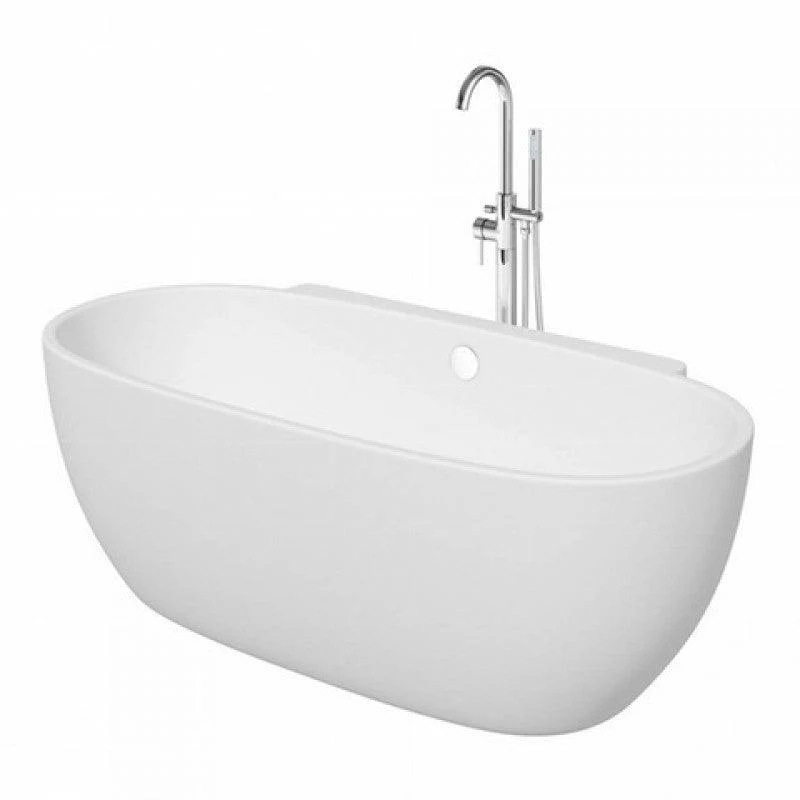 Belbagno Palermo Free Standing Bath Gloss White 1750mm - Image 8