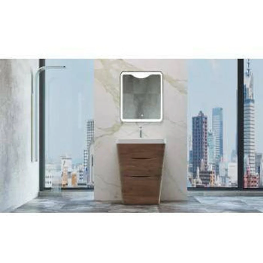 Belbagno Piramid 800mm Floor Standing Vanity White Oak 800 X 520 - Image 4