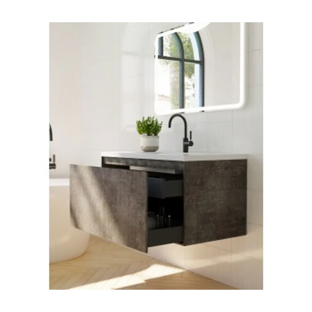 Belbagno Prado 1200mm Wall Hung Vanity Maple Oak 1200 X 480 X 450 - Image 7