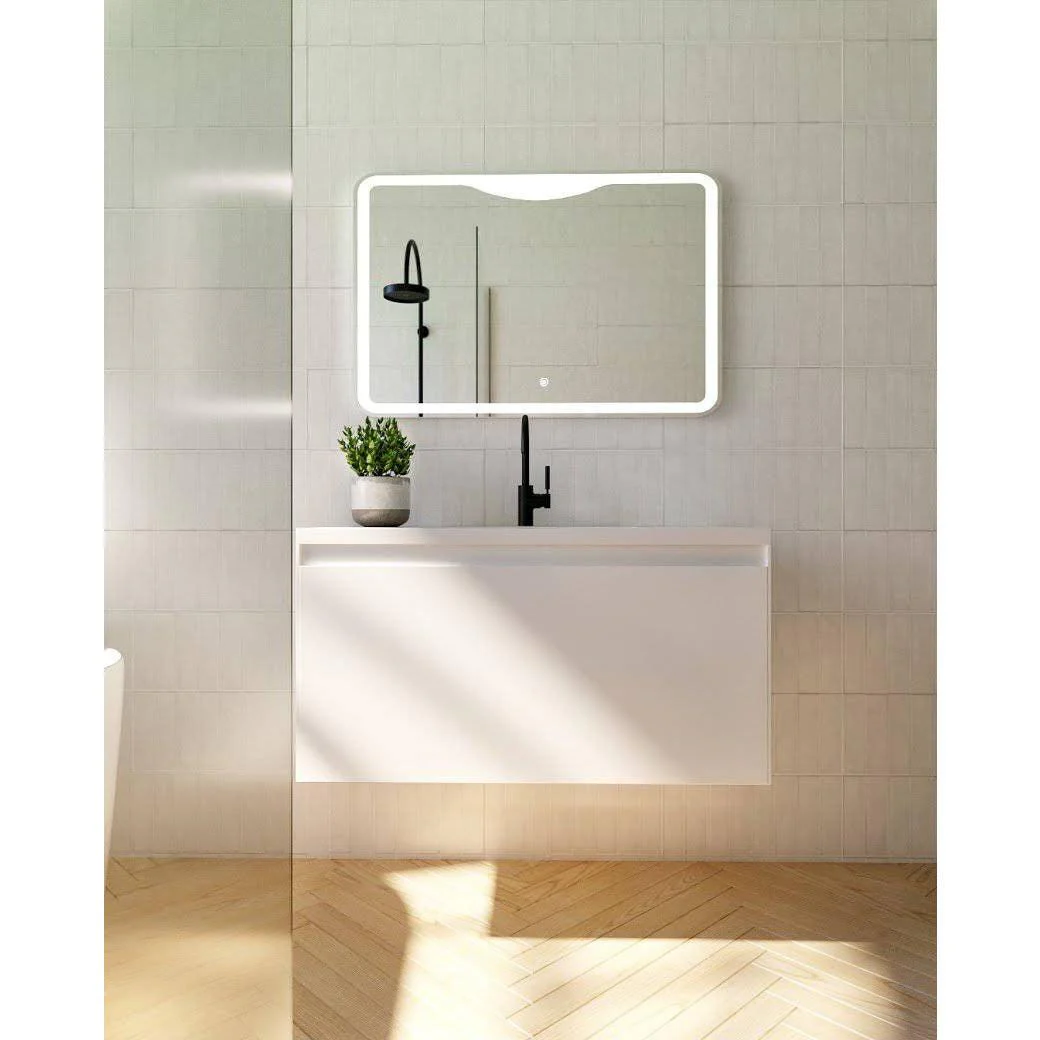 Belbagno Prado 900mm Wall Hung Vanity Gloss White 900 X 480 X 450 - Image 8
