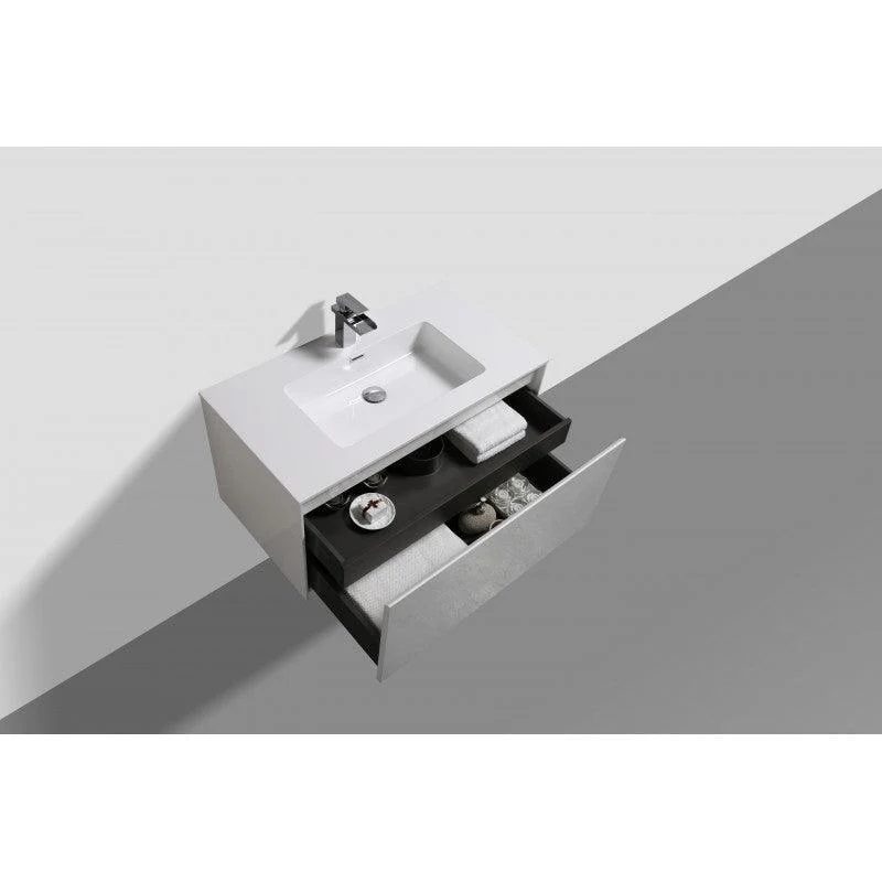 Belbagno Prado Gloss White 750mm Wall Hung Vanity  750 X 480 X 450 - Image 11