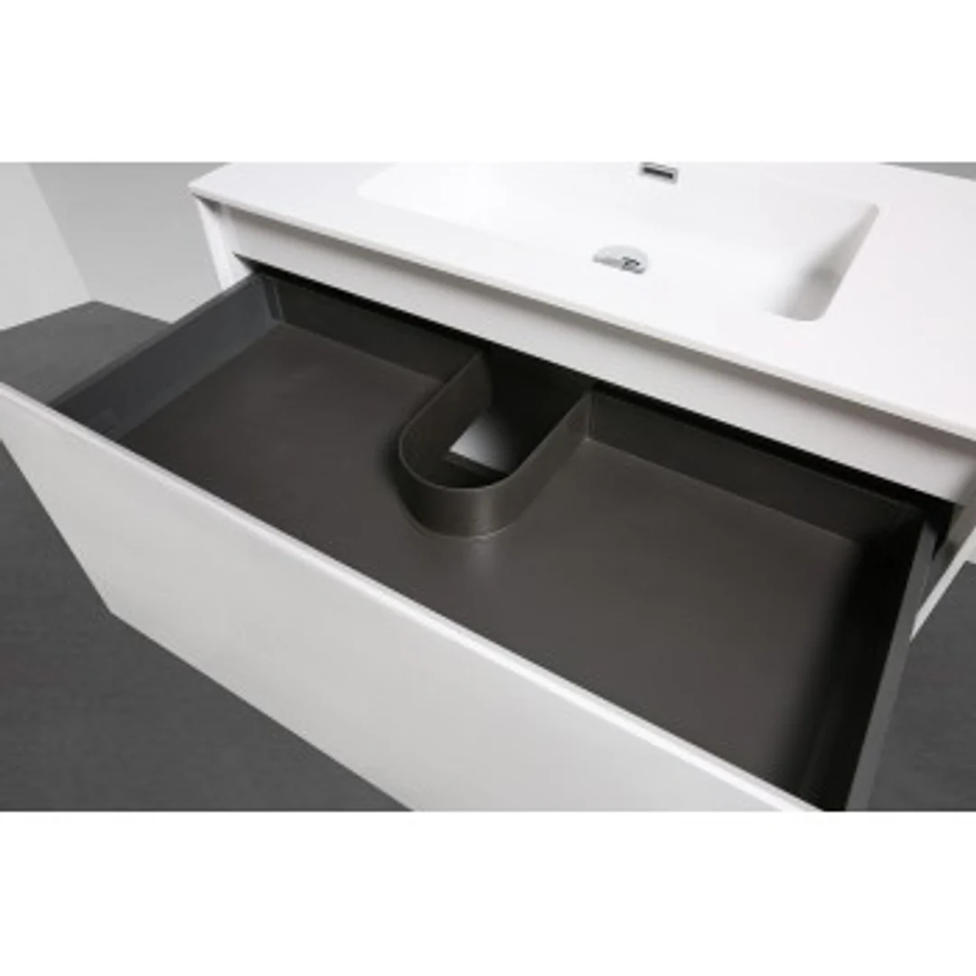 Belbagno Prado Gloss White 750mm Wall Hung Vanity  750 X 480 X 450 - Image 8
