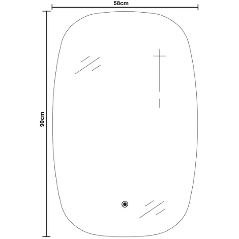Belbagno Q-Line Backlit Led Mirror 90Cm X 58Cm - Image 9