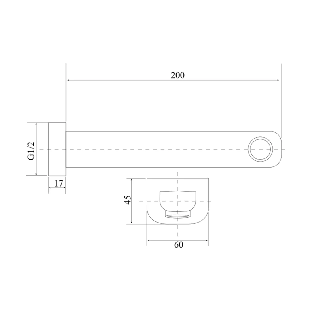 BELLA VISTA CHASER BATH SPOUT 200MM BRUSHED NICKLE - Image 2