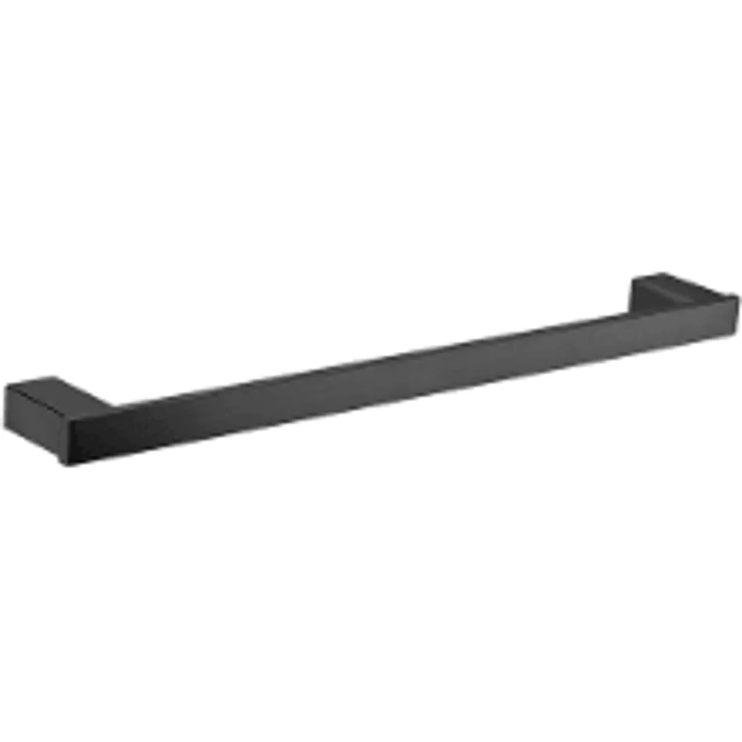 Bella Vista Chunky Single Towel Rail 600mm Black - Image 2
