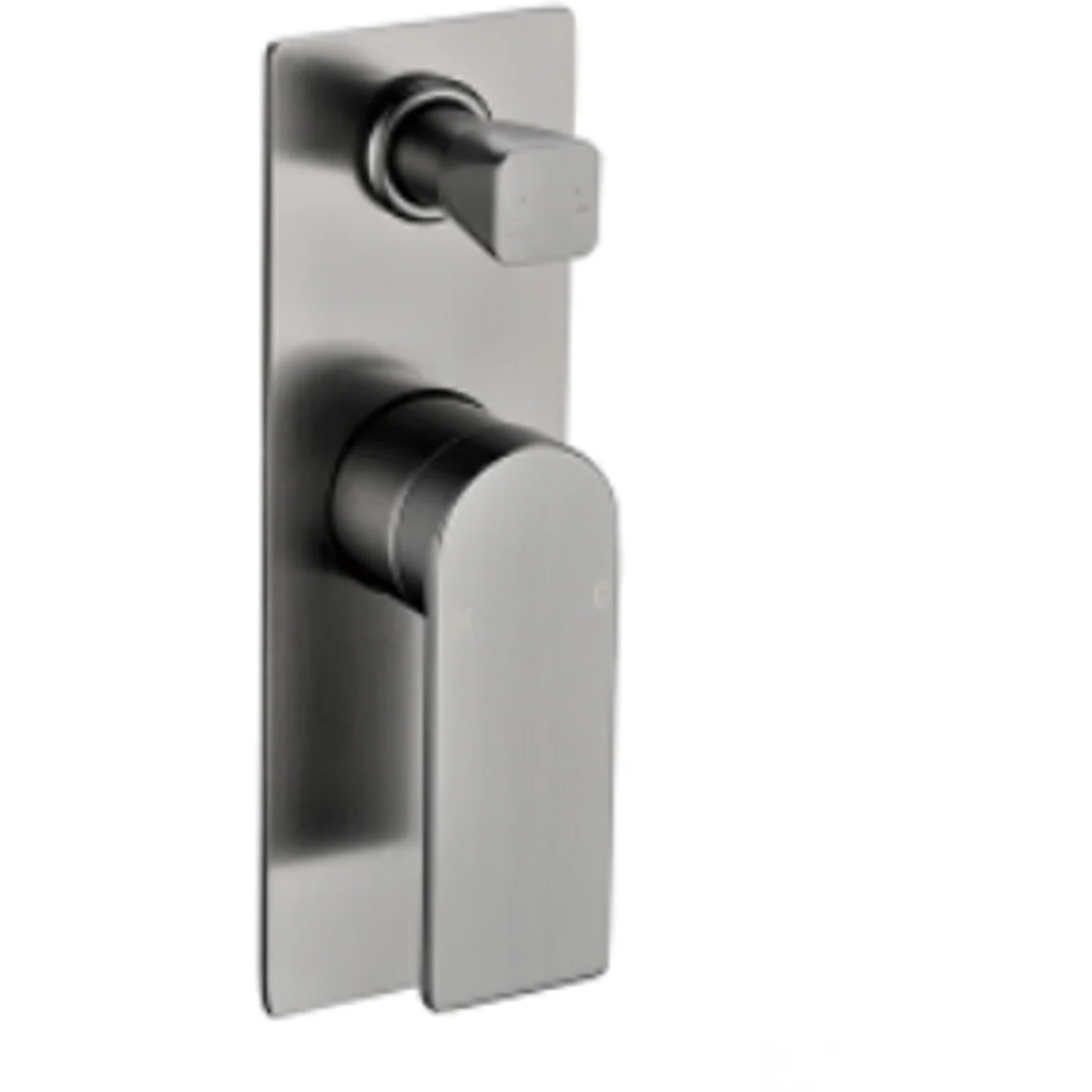 Bella Vista Cresta Shower Flick Mixer With Diverter Gun Metal - Image 2