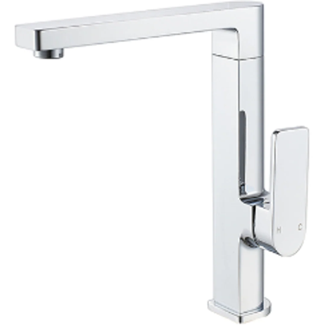 Bella Vista Ikon Flores Square Neck Sink Mixer Chrome - Image 2