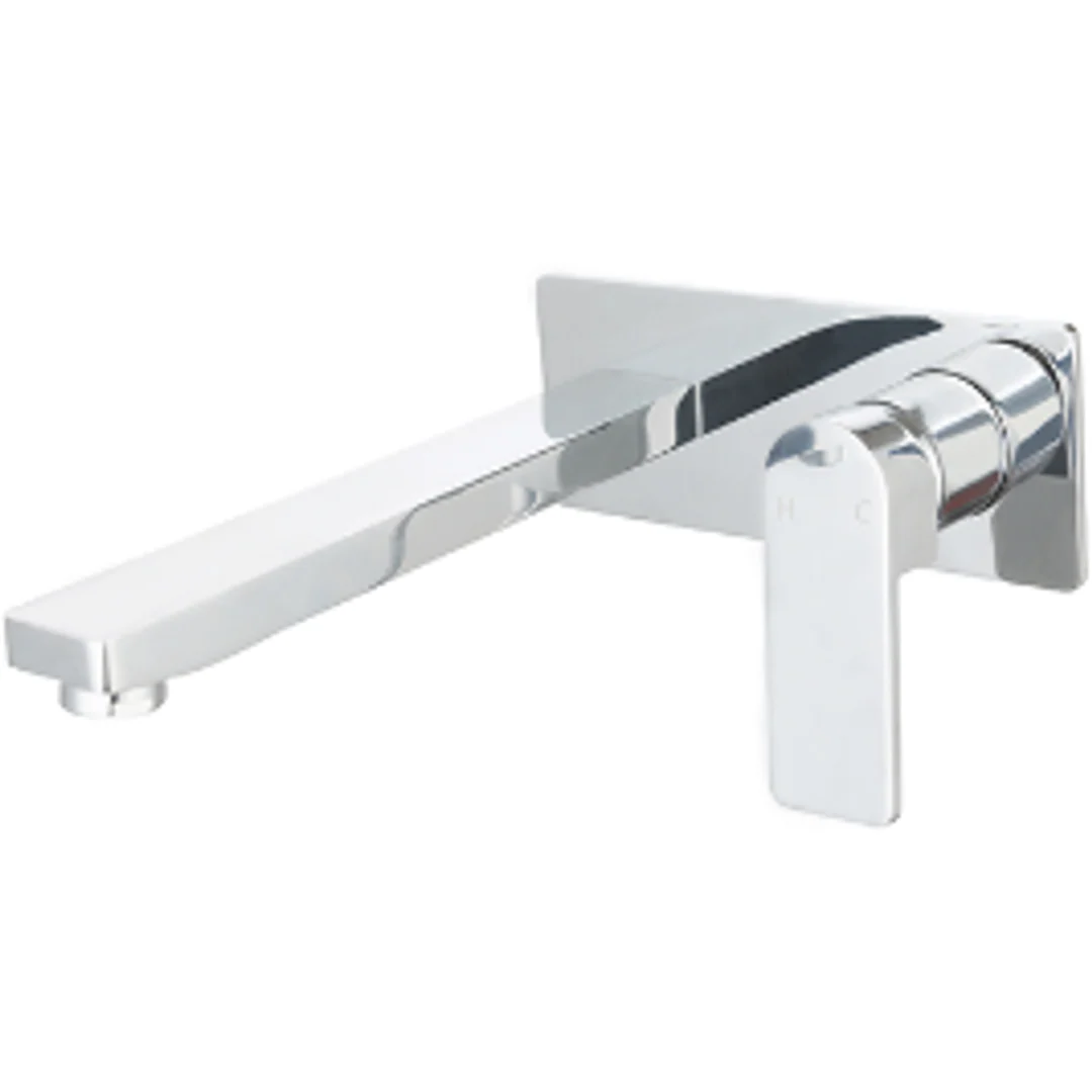 Bella Vista Ikon Flores Wall Basin Mixer Chrome - Image 2