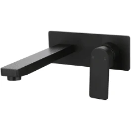 Bella Vista Ikon Flores Wall Basin Mixer Matte Black