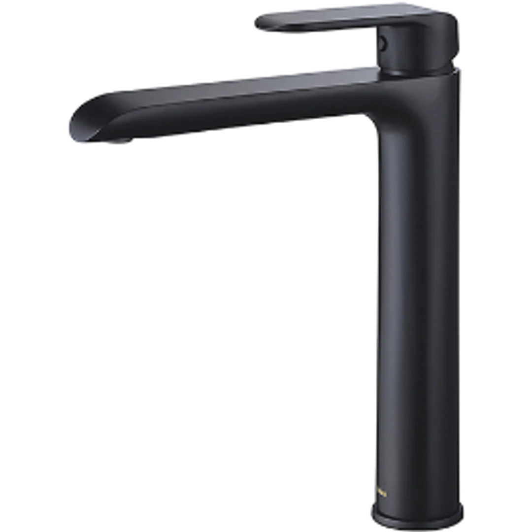 Bella Vista Ikon Kara Highrise Basin Mixer Matt Black - Image 2