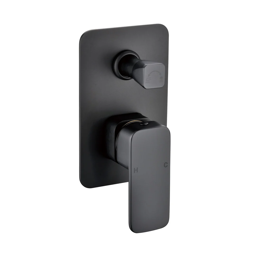 BELLA VISTA MIA SHOWER MIXER WITH DIVERTER BLACK - Image 2