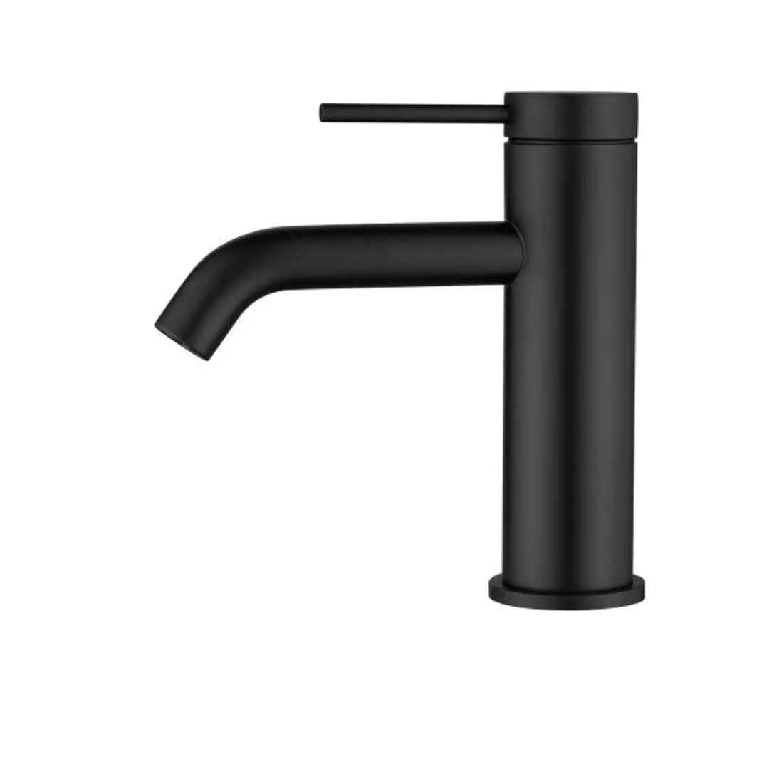 Bella Vista Mica Basin Mixer Curved Spout Black - Image 3