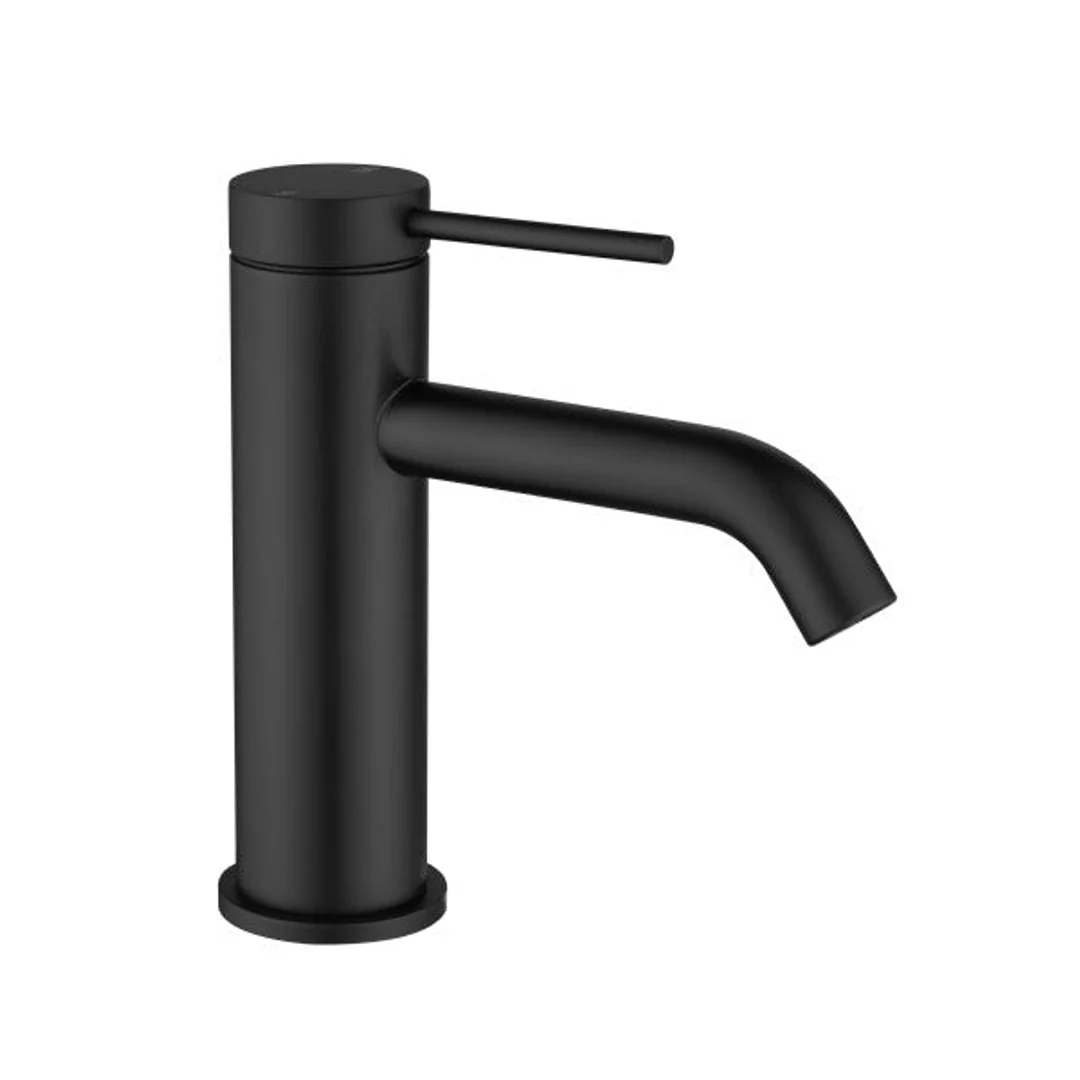 Bella Vista Mica Basin Mixer Curved Spout Black - Image 4