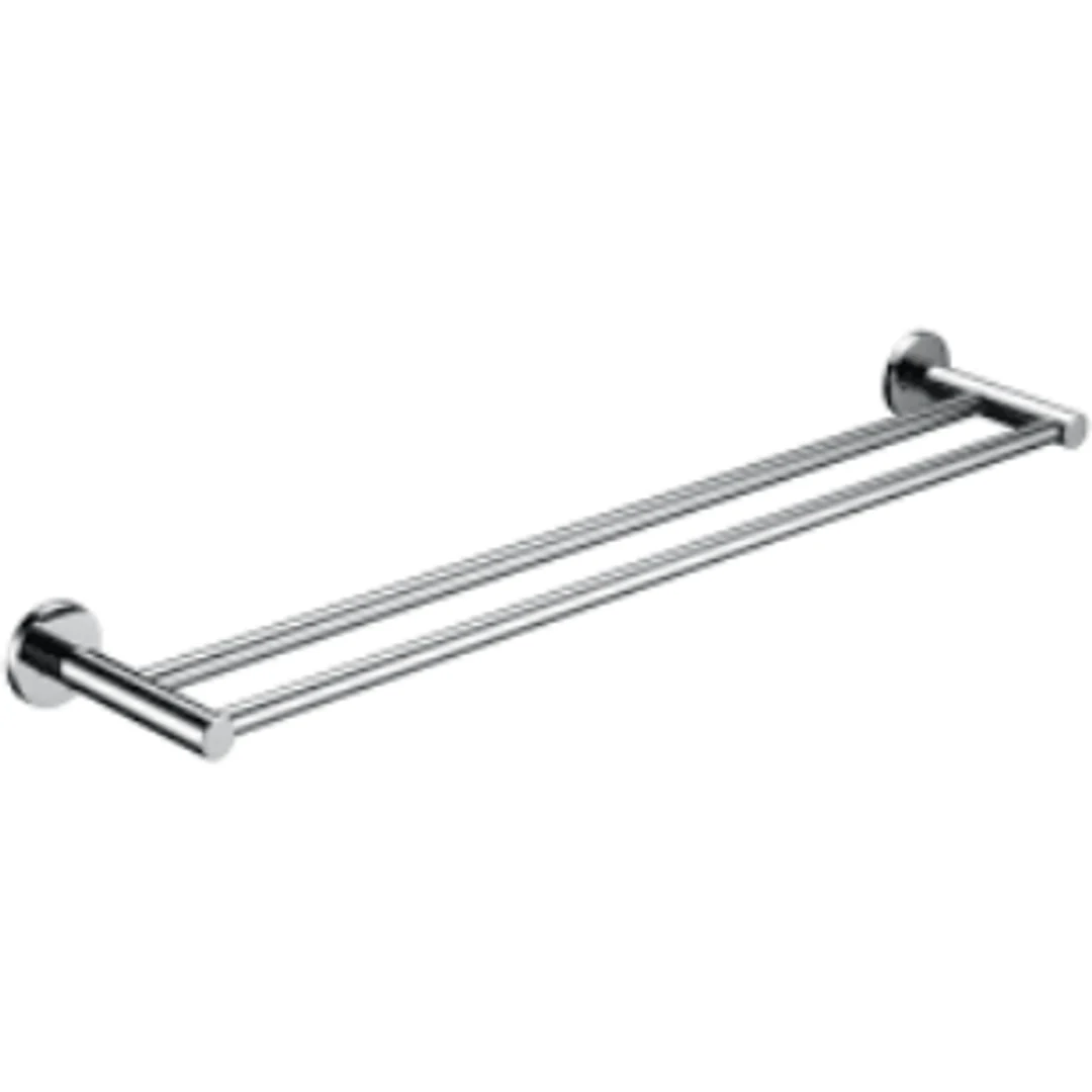 Bella Vista Mica Double Towel Bar 600mm Chrome - Image 2