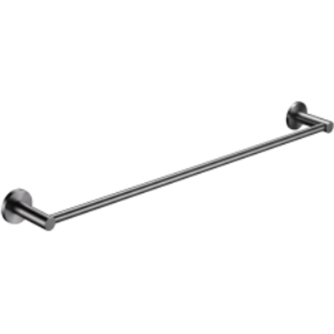 Bella Vista Mica Single Towel Bar 800mm Brushed Nickel - Image 2