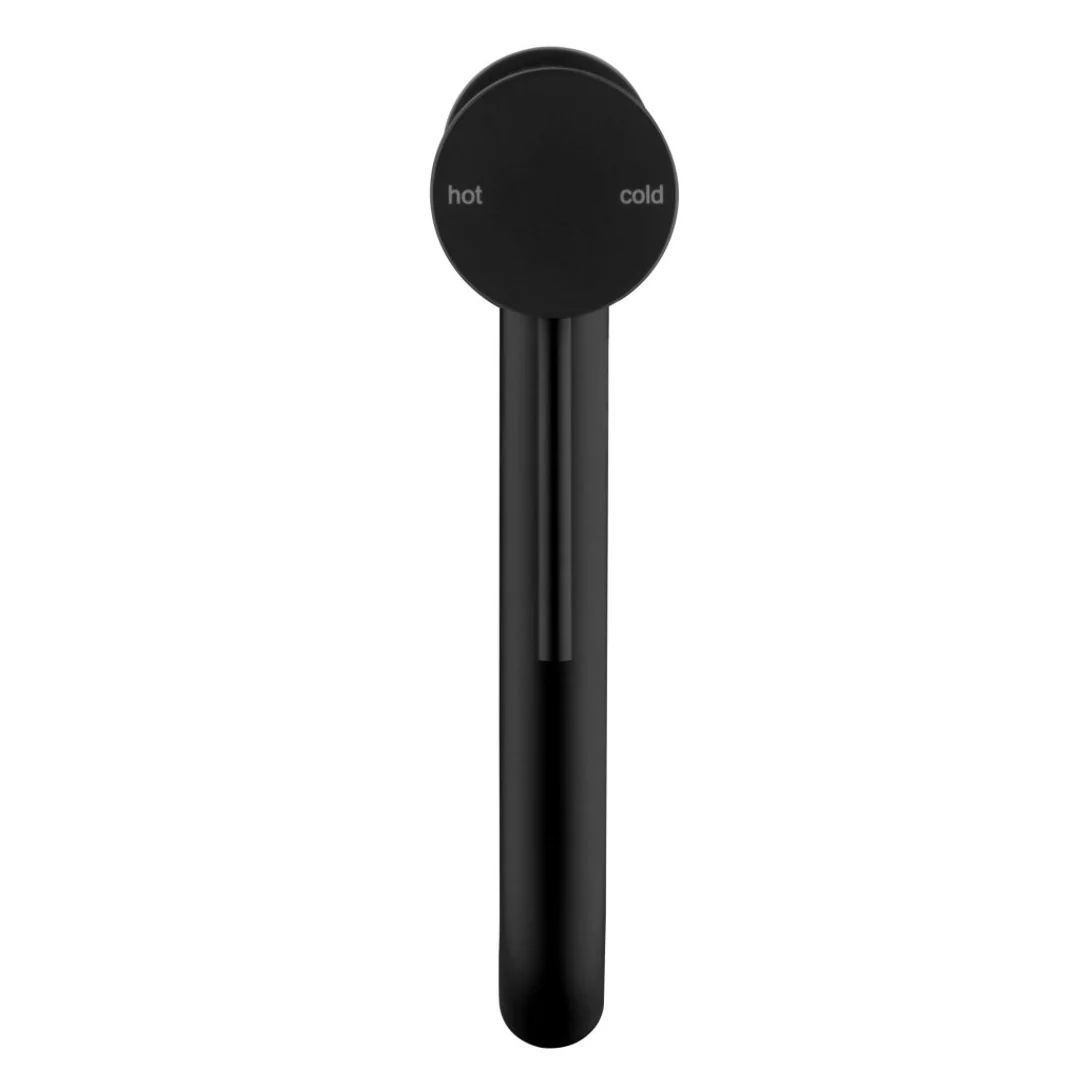 Bella Vista Mica Tall Basin Mixer Curved Spout Black - Image 3
