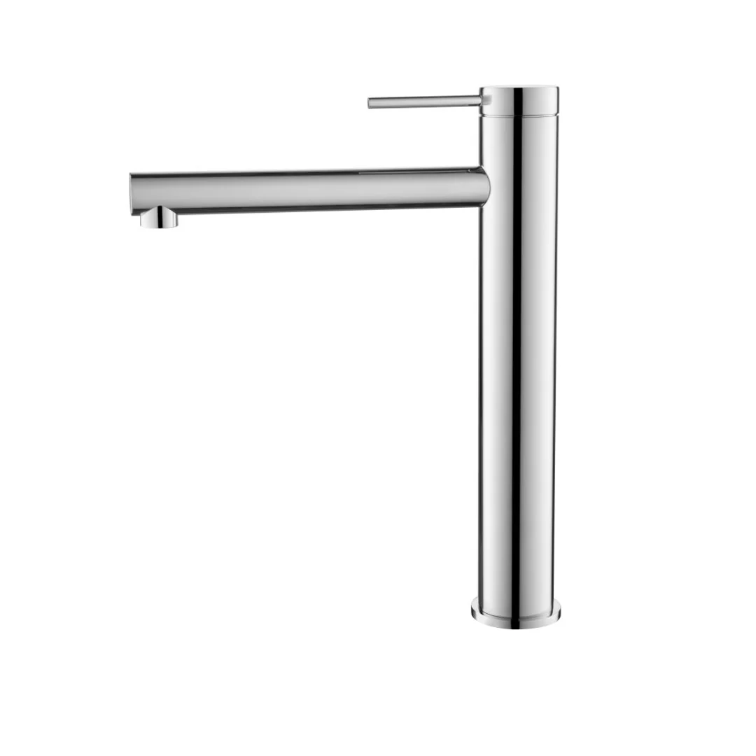 Bella Vista Mica Tall Basin Mixer Straight Spout Chrome - Image 2