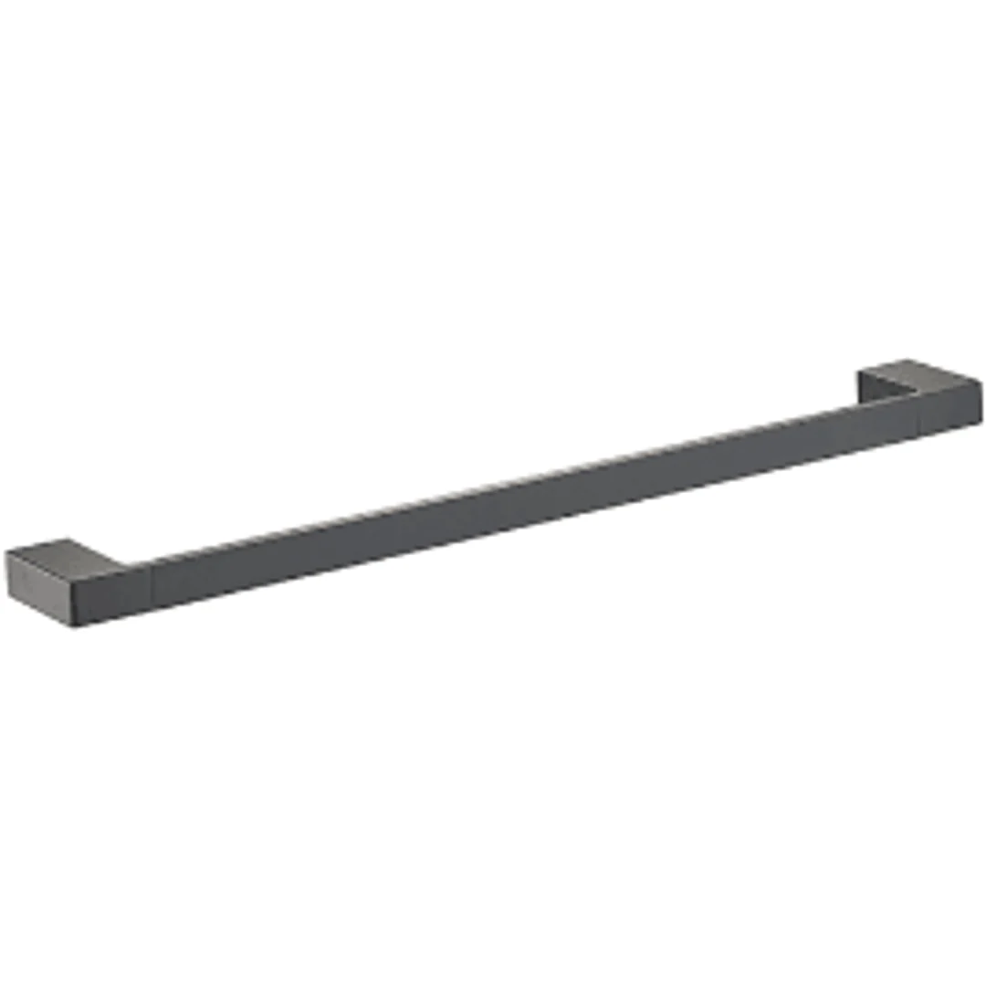 Bella Vista Milos Single Towel Rail Black 400mm - Image 2